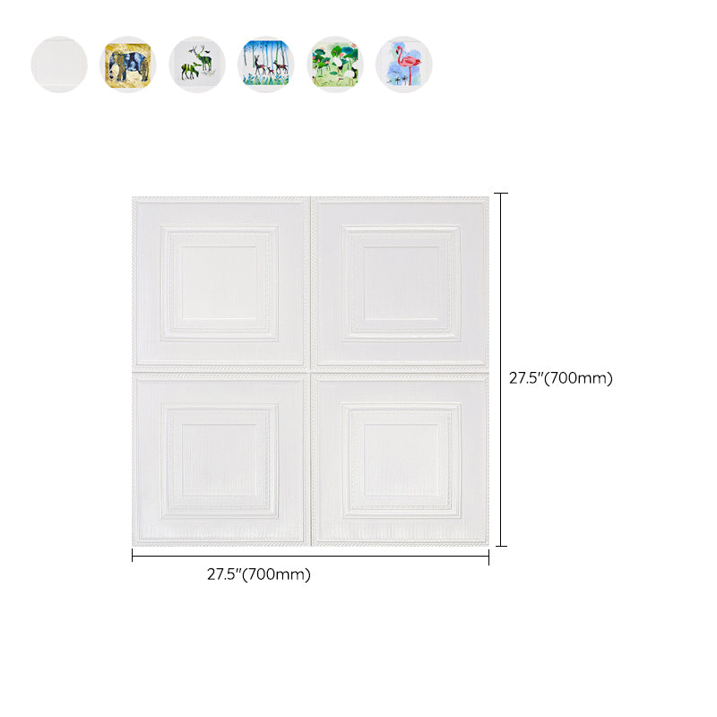 Avtoit | Modern Wall Panel Cartoon Print Peel and Stick Waterproof Wall Panel