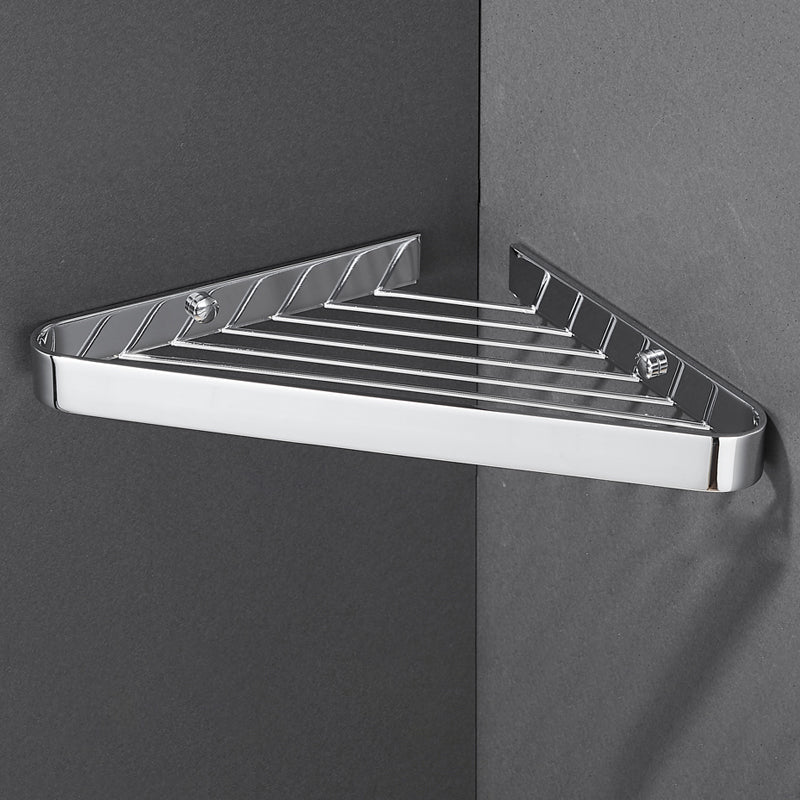 Avtoit | 2-piece modern bathroom accessory set, polished chrome/gold, bathroom shelf