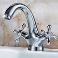 Avtoit | Industrial Widespread Bathroom 2 Faucet Cross Handles Sink Faucet