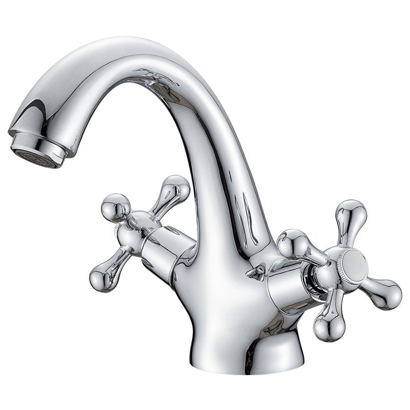Avtoit | Industrial Widespread Bathroom 2 Faucet Cross Handles Sink Faucet