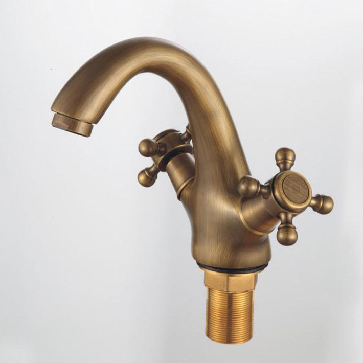 Avtoit | Industrial Widespread Bathroom 2 Faucet Cross Handles Sink Faucet