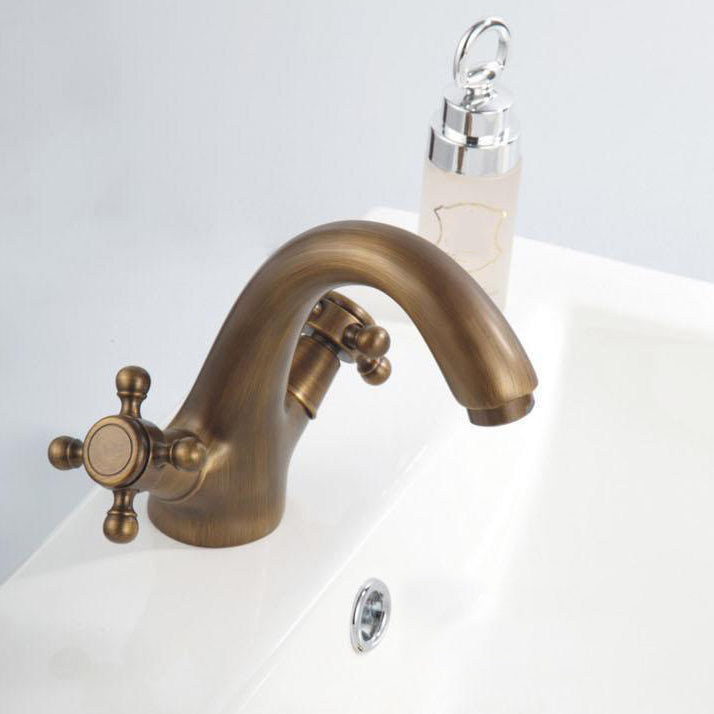 Avtoit | Industrial Widespread Bathroom 2 Faucet Cross Handles Sink Faucet