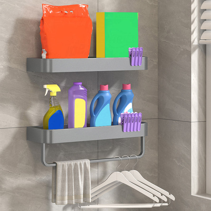 Avtoit | Modern Grey 2-piece Bathroom Accessory Set, Matt Grey, Bathroom Shelf