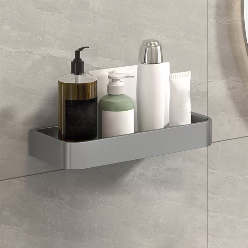 Avtoit | Modern Grey 2-piece Bathroom Accessory Set, Matt Grey, Bathroom Shelf
