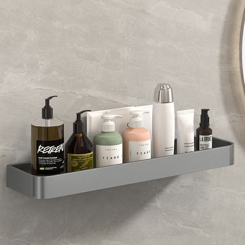 Avtoit | Modern Grey 2-piece Bathroom Accessory Set, Matte Grey, Bathroom Shelf