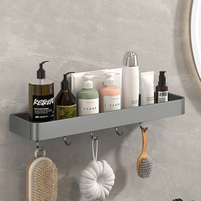 Avtoit | Modern Grey 2-piece Bathroom Accessory Set, Matt Grey, Bathroom Shelf