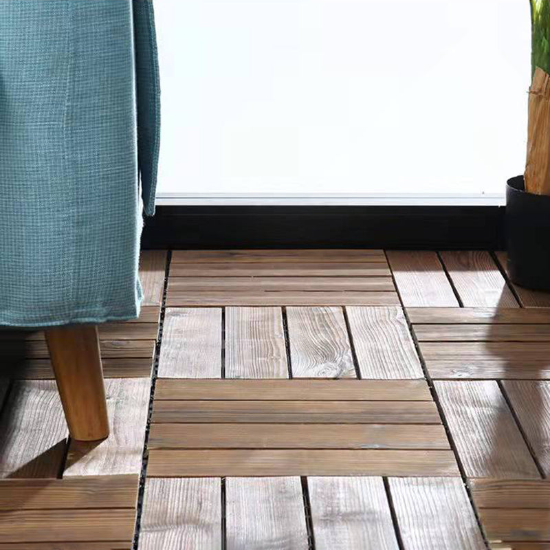 Avtoit | Wood Terrace Tiles Plug-in System Installation Outdoor Terrace Tiles