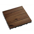 Avtoit | 4-Slat Wood Floor Tiles Interlocking Installation Floor Tiles