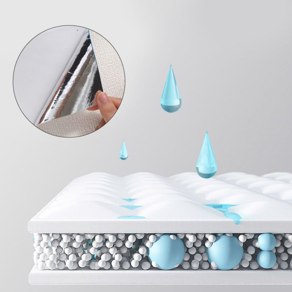 Avtoit | Modern Pearl Wall Jewelry Flat Wall Access Panel Peel and Stick Thick Foam Strip