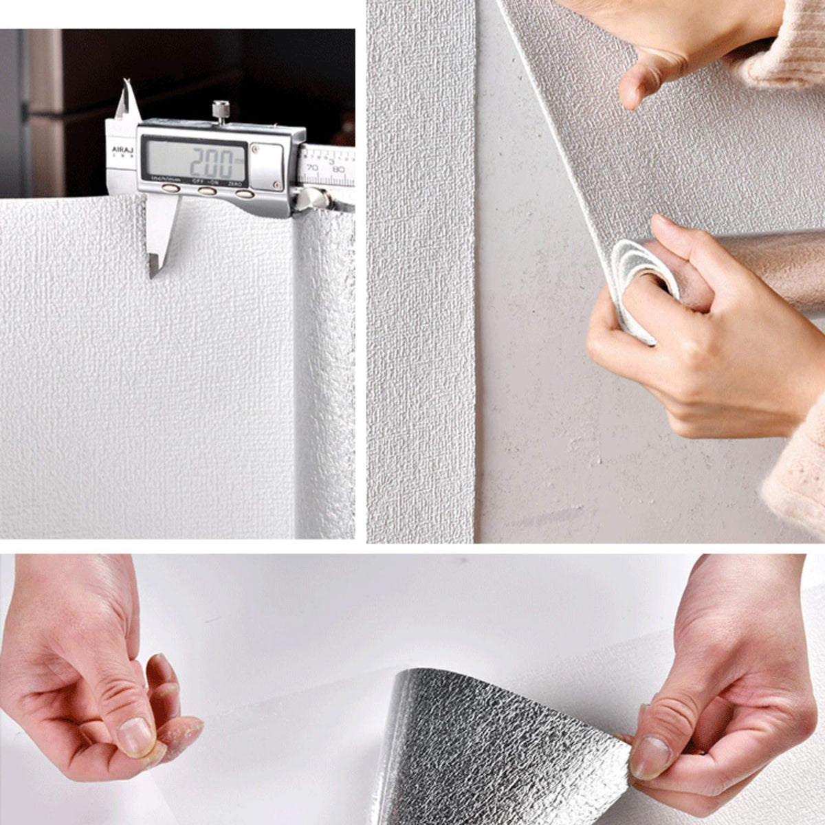 Avtoit | Modern Pearl Wainscoting Flax Wall Access Panel Self-Adhesive Wall Panels