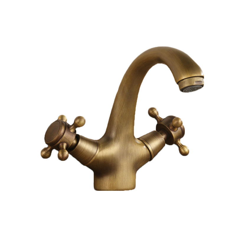 Avtoit | Button Handle Widespread Bathroom Faucet Industrial Sink Faucet
