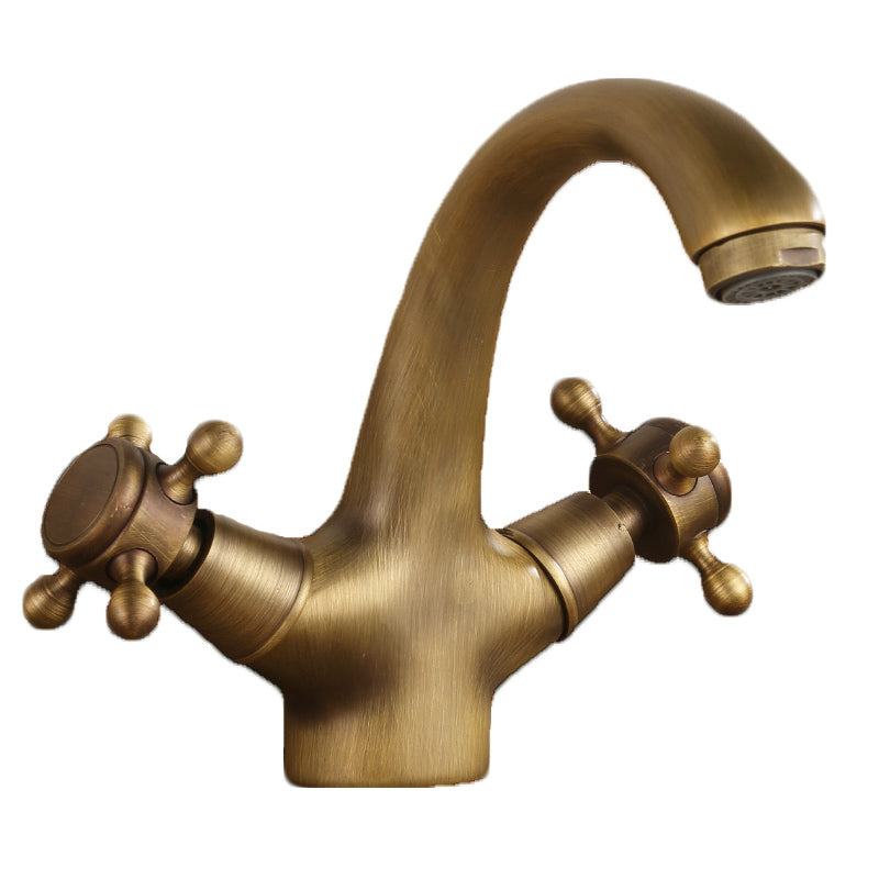 Avtoit | Button Handle Widespread Bathroom Faucet Industrial Sink Faucet