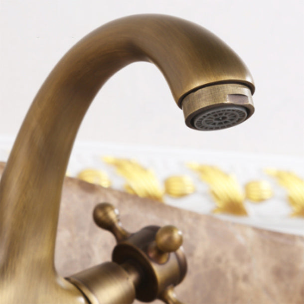 Avtoit | Button Handle Widespread Bathroom Faucet Industrial Sink Faucet