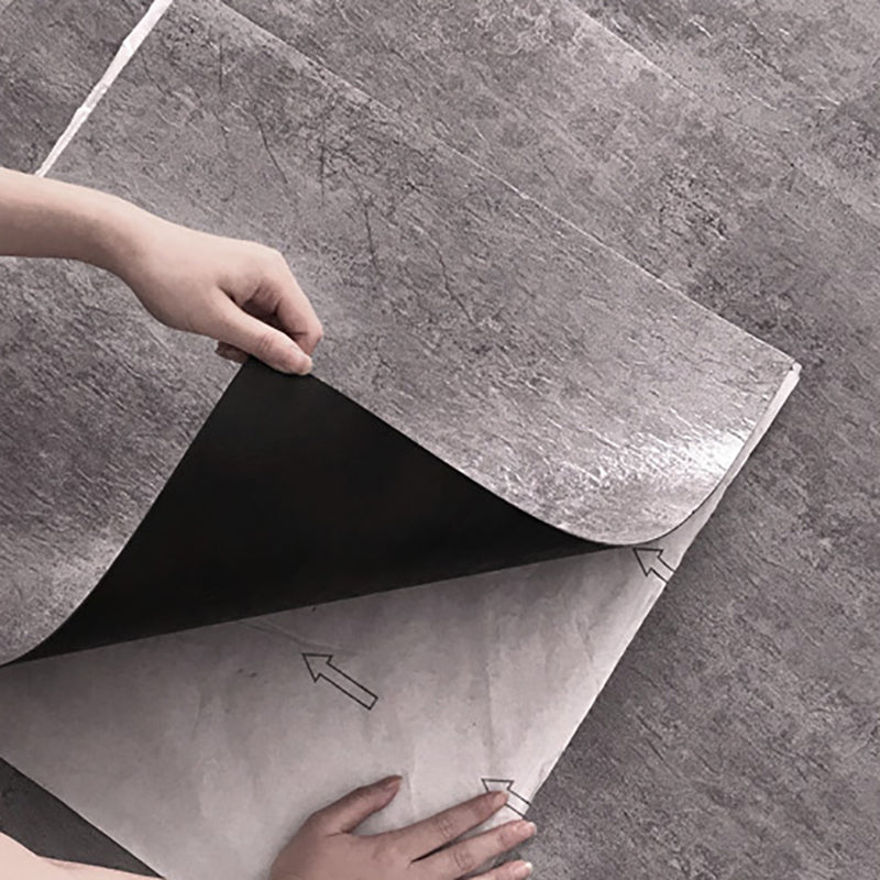 Avtoit | Modern Water-Repellent Plastic Floor Fabric Look Square Edge Floor Tiles