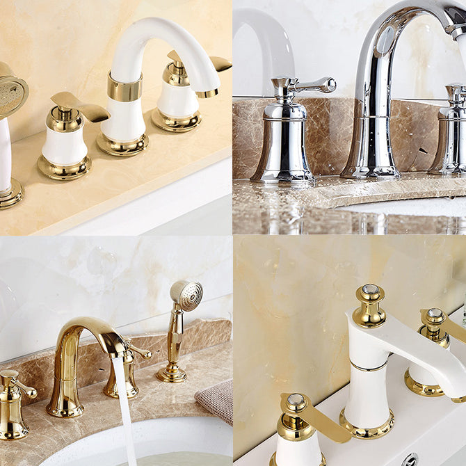 Avtoit | Contemporary Tub Faucet Trim Deck Mount Tub Faucet Trim for Bathroom