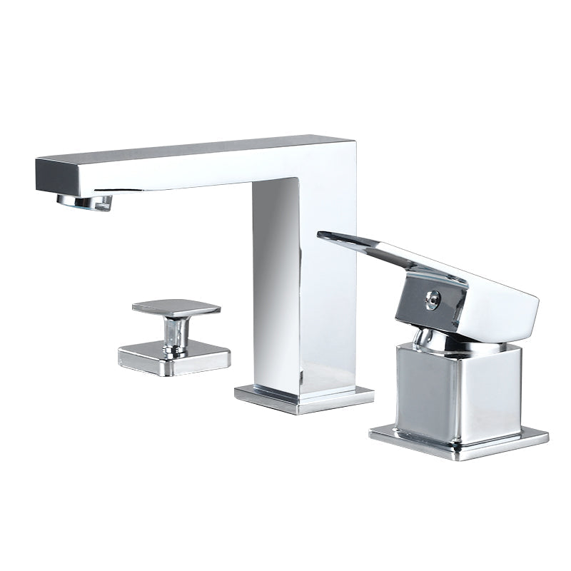 Avtoit | Contemporary Bath Faucet Trim Deck Mounted Low Arc Bathroom Faucet