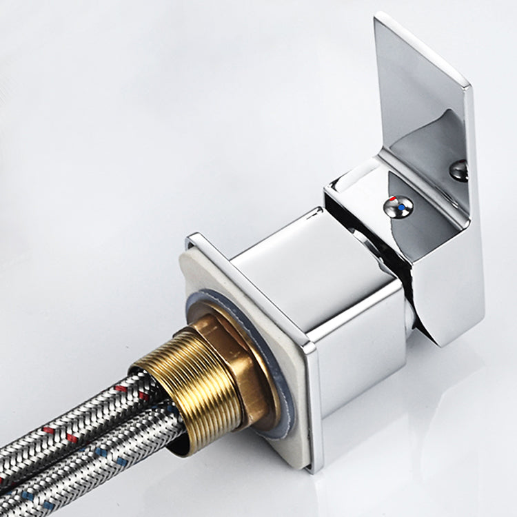Avtoit | Contemporary Bath Faucet Trim Deck Mounted Low Arc Bathroom Faucet