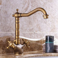 Avtoit | Industrial Widespread Bathtub Faucet with Cross Handles Sink Faucet