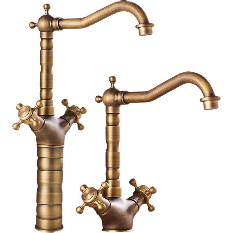 Avtoit | Industrial Widespread Bathtub Faucet with Cross Handles Sink Faucet