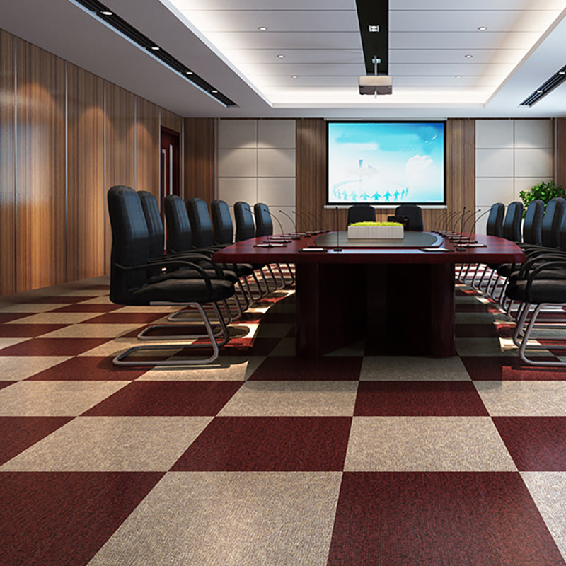 Avtoit | Square Plastic Flooring Water Repellent Peel and Stick Tiles Floor Leather