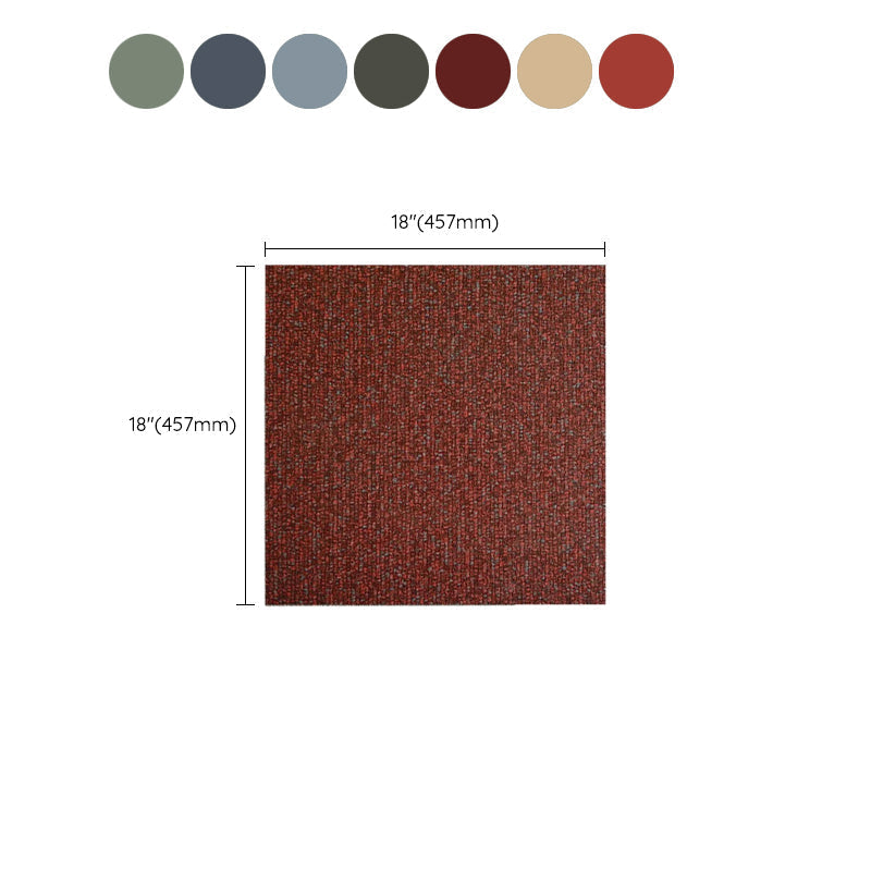 Avtoit | Square Plastic Flooring Water Repellent Peel and Stick Tiles Floor Leather