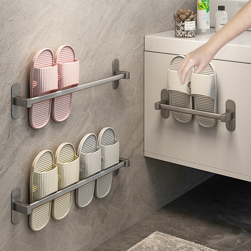 Avtoit | Gray Bathroom Accessory Set Modern 1/2 - Piece Bathroom Shelf Rustproof