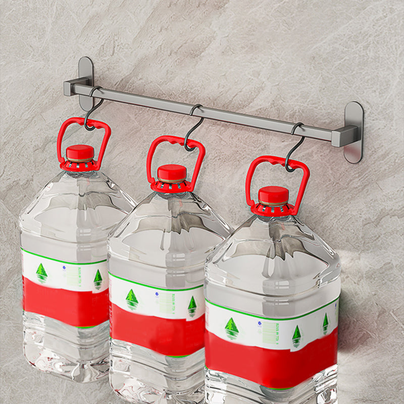 Avtoit | Gray Bathroom Accessory Set Modern 1/2 - Piece Bathroom Shelf Rustproof