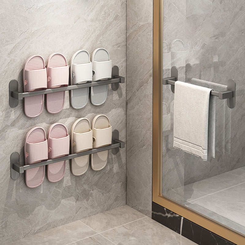 Avtoit | Gray Bathroom Accessory Set Modern 1/2 - Piece Bathroom Shelf Rustproof