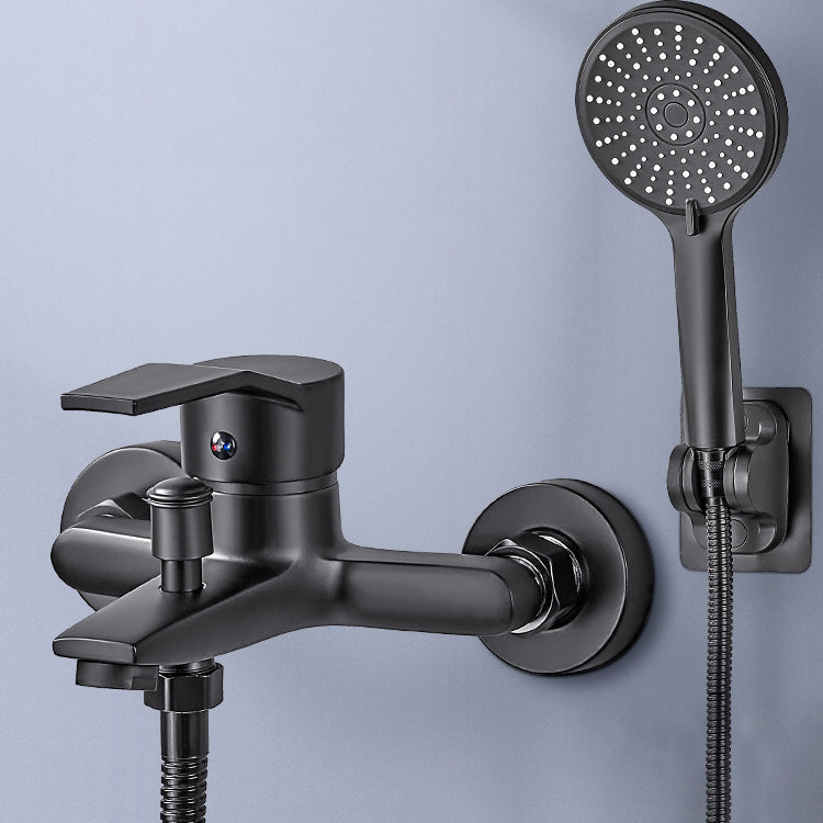 Avtoit | Wall-mounted fixed bathtub faucet lever handle with hand shower