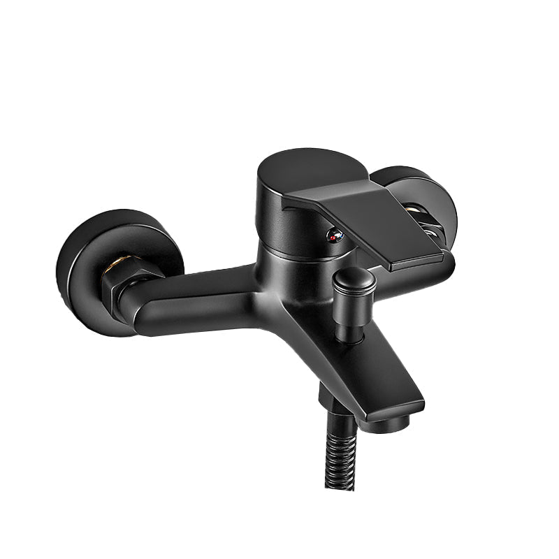 Avtoit | Wall-mounted fixed bathtub faucet lever handle with hand shower