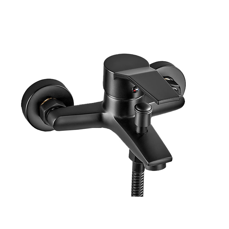 Avtoit | Wall-mounted fixed bathtub faucet lever handle with hand shower