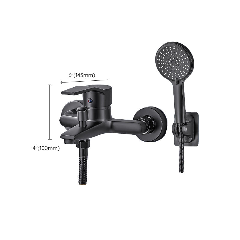 Avtoit | Wall-mounted fixed bathtub faucet lever handle with hand shower