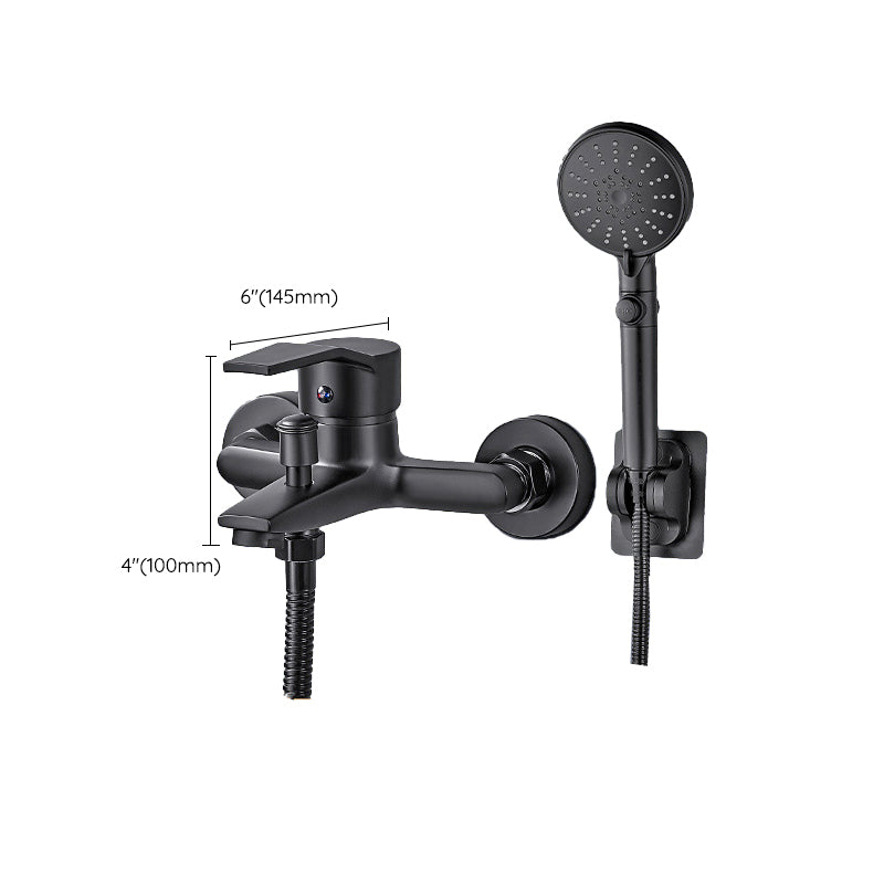 Avtoit | Wall-mounted fixed bathtub faucet lever handle with hand shower
