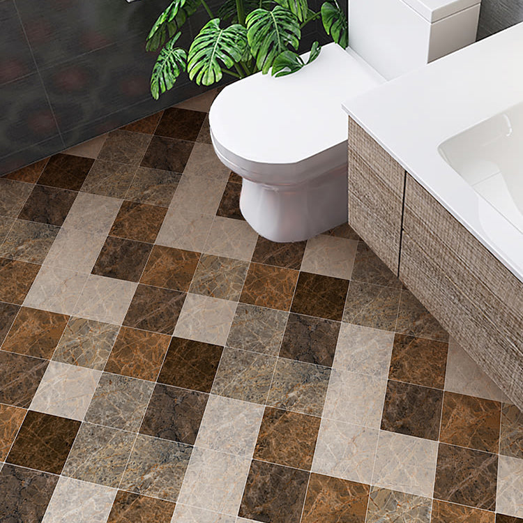 Avtoit | Brown non-slip floor tile 30 cm x 60 cm brick effect single tile PVC