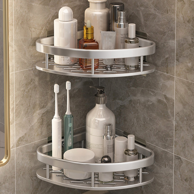 Avtoit | Silver/Black Bathroom Accessories Set Modern 1/2/3 - Piece Bathroom Shelf