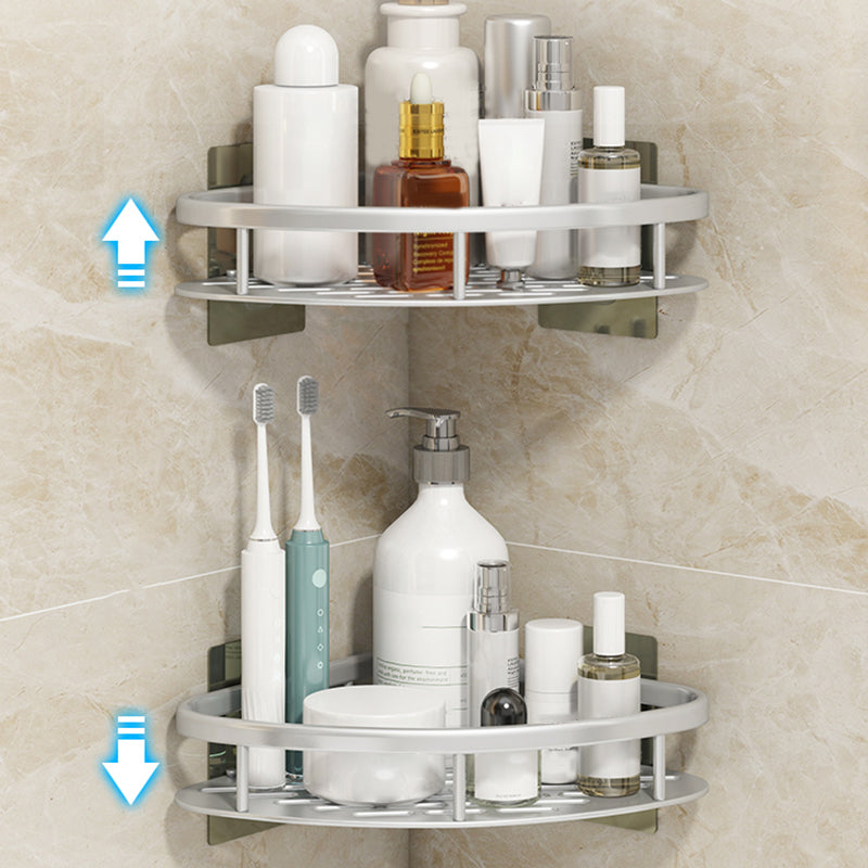 Avtoit | Silver/Black Bathroom Accessories Set Modern 1/2/3 - Piece Bathroom Shelf