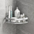 Avtoit | Silver/Black Bathroom Accessories Set Modern 1/2/3 - Piece Bathroom Shelf