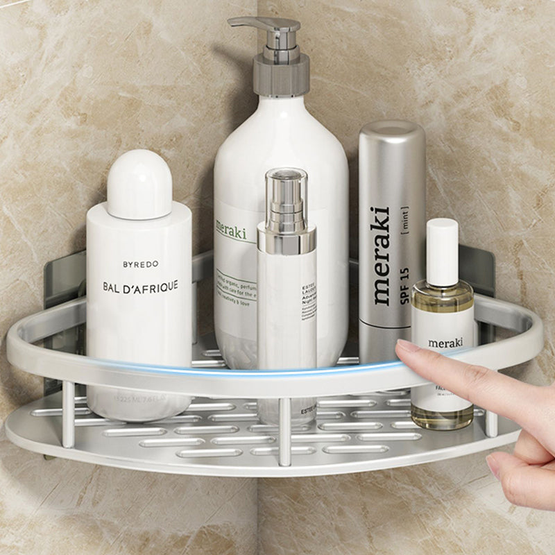 Avtoit | Silver/Black Bathroom Accessories Set Modern 1/2/3 - Piece Bathroom Shelf