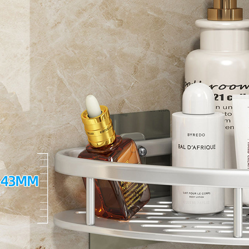 Avtoit | Silver/Black Bathroom Accessories Set Modern 1/2/3 - Piece Bathroom Shelf