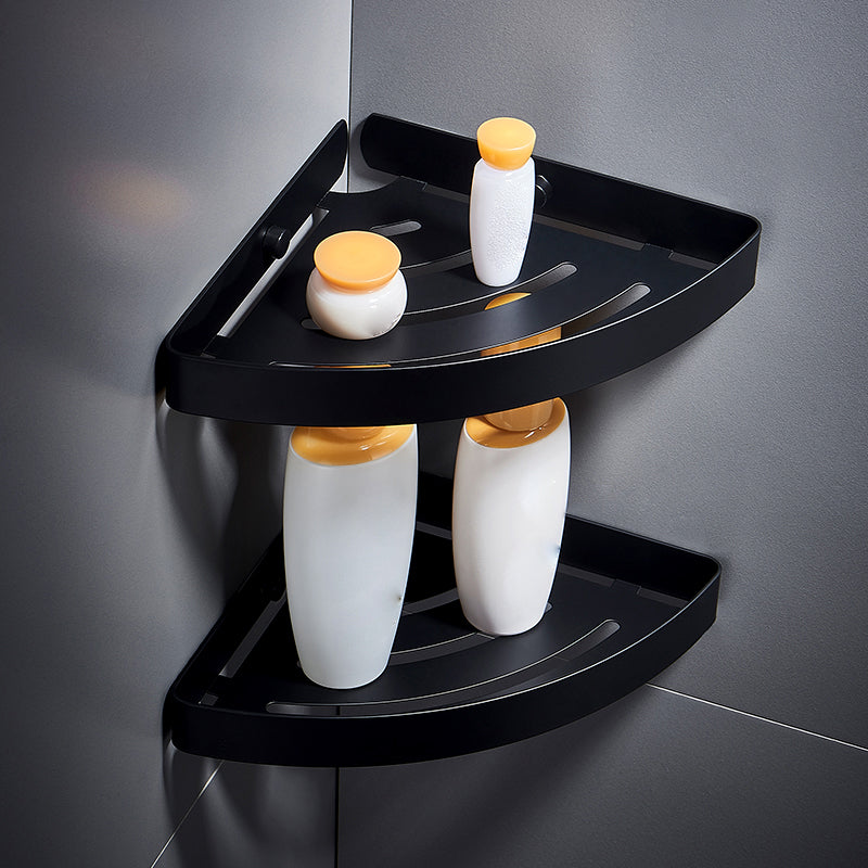 Avtoit | Silver/black Bathroom accessory set Modern 1/2/3 - Piece Bathroom shelf