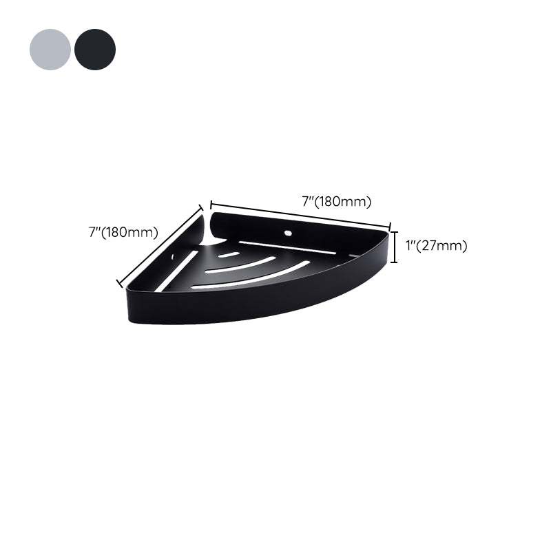Avtoit | Silver/black Bathroom accessory set Modern 1/2/3 - Piece Bathroom shelf