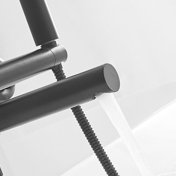 Avtoit | Swivel spout bathtub faucet single lever handle hand shower bathtub filling valve with shower hose