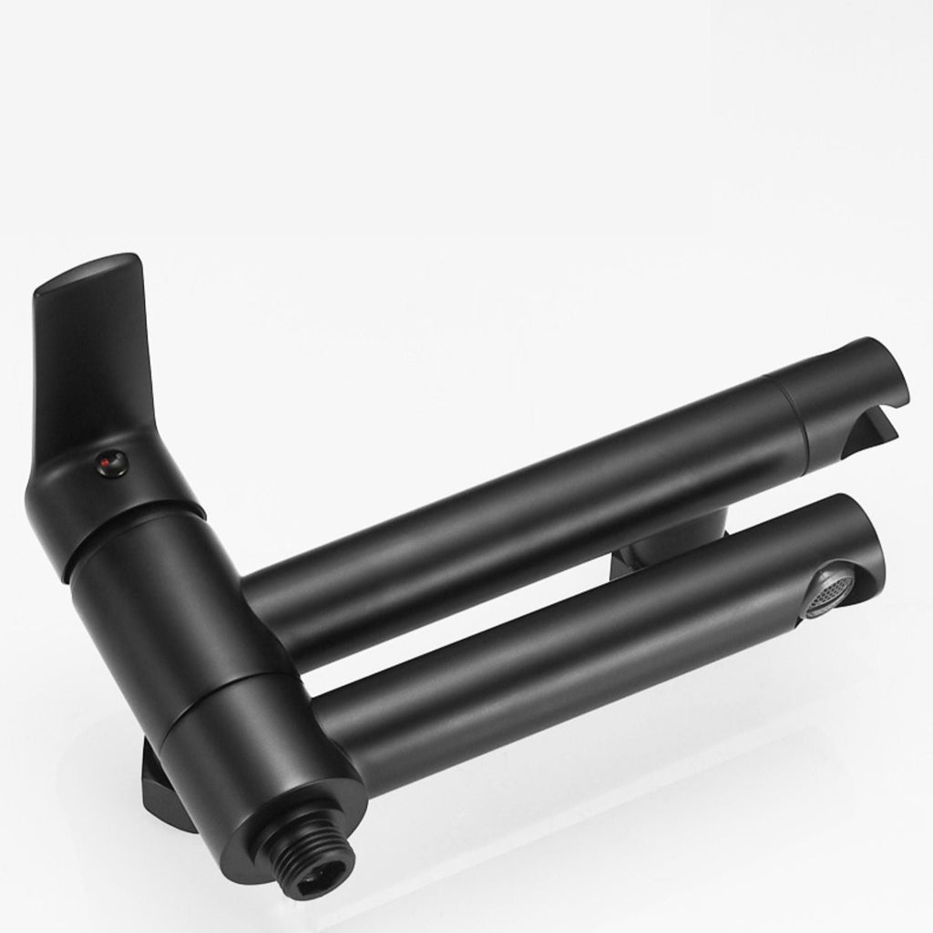 Avtoit | Swivel spout bathtub faucet single lever handle hand shower bathtub filling valve with shower hose
