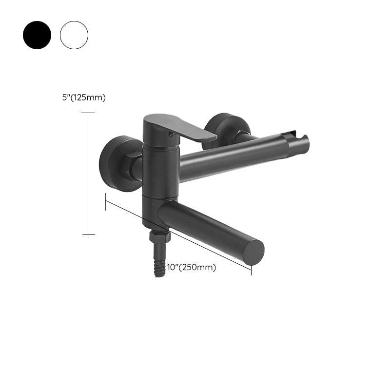 Avtoit | Swivel spout bathtub faucet single lever handle hand shower bathtub filling valve with shower hose