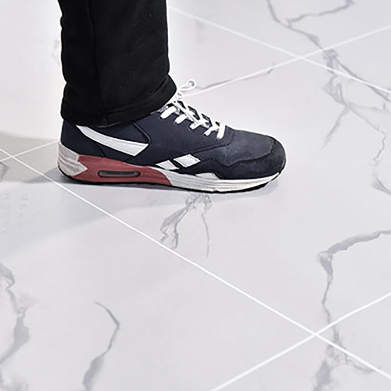 Avtoit | Rectangular Plastic Floor Water-Resistant Fabric Look Floor Tiles