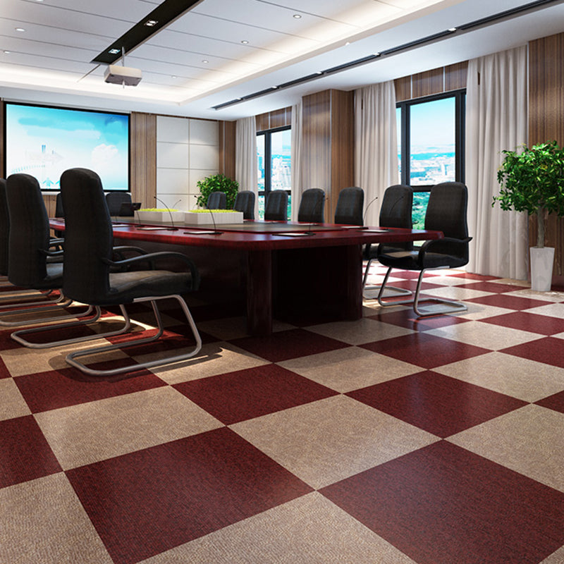 Avtoit | Square Plastic Floor Water-Repellent Fabric Look Peel & Stick Floor Tiles