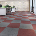 Avtoit | Square Plastic Floor Water-Repellent Fabric Look Peel & Stick Floor Tiles