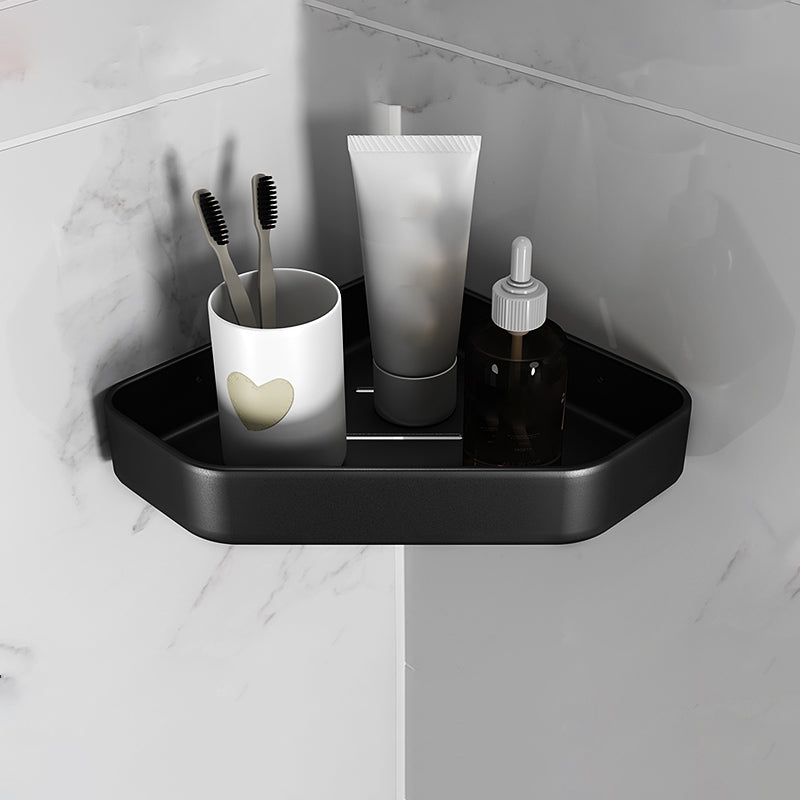 Avtoit | Matt black bathroom accessories set Modern anti-rust 1/2/3-piece bathroom shelf