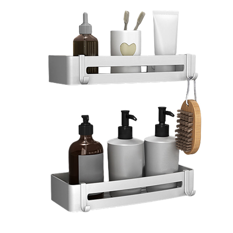 Avtoit | Silver Bathroom Accessory Set Modern Anti-Rust 1/2/3 -piece Bath Shelf