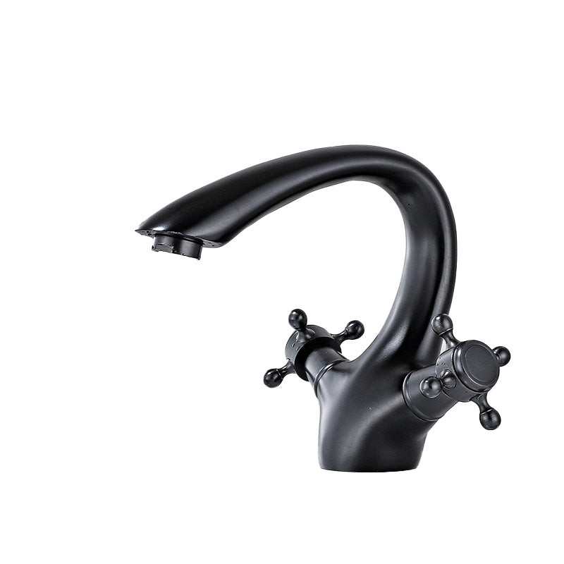 Avtoit | Bathroom Accessories Faucet Double Cross Handle Low Arc Industrial Sink Faucet